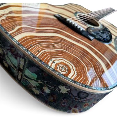 Custom Vertex D50 Koa Deluxe Solid Spruce Top Dreadnought Acoustic Guitar With Pickguard