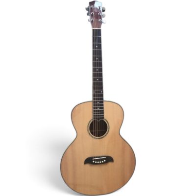 Custom Vertex Yairi Solid Spruce Top Mahogany Rosewood Back Sides Acoustic Guitar Fishman EQ - Image 3