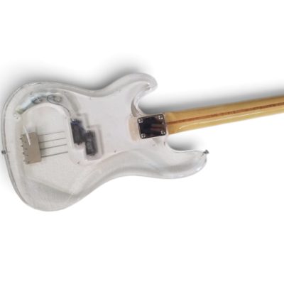 Custom Regent Plexiglass Acrylic Lucite Rosewood Fretboard Precision Bass LED Multi Color - Image 5