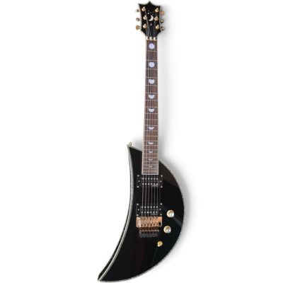 Custom Tribal Black Moonsault Electric Guitar - Image 5