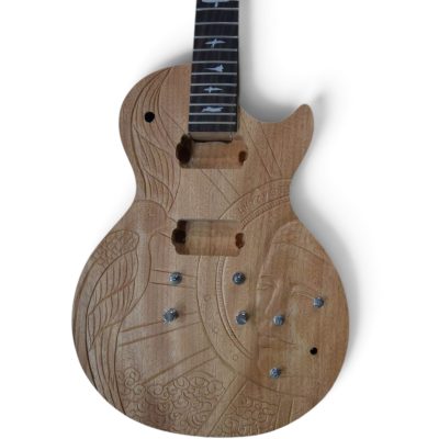 Custom Crown DIY Unfinished Carved Electric Guitar Body