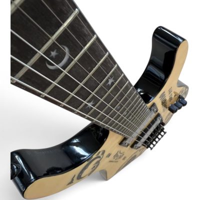 Custom Obsidian Kirk Ouija Board Cream Quilted Maple Top Good Bye Guitar Floyd Rose Tremolo - Image 14