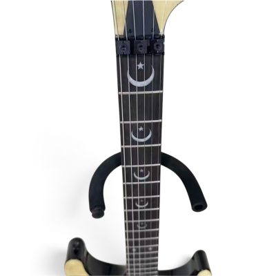Custom Obsidian Kirk Ouija Board Cream Quilted Maple Top Good Bye Guitar Floyd Rose Tremolo - Image 8
