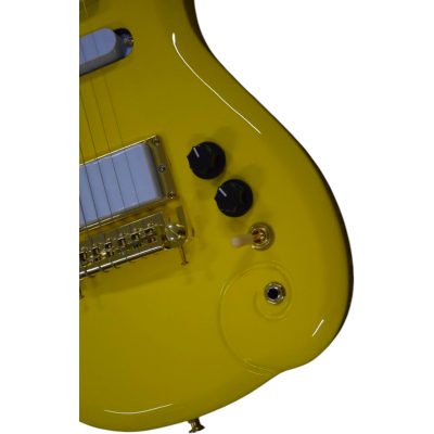 Custom Ember Prince Cloud Yellow 6 String Guitar - Image 7
