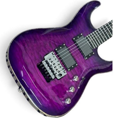 Custom Titan Horton Hellraiser C1 FR Purple Quilted Maple Top Electric Guitar Floyd Rose Tremolo - Image 7