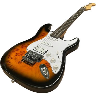 Custom Regent Dave Murray Tobacco Burst Birdseye Burl Maple Floyd Rose Tremolo Guitar
