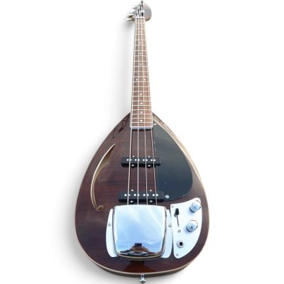 Custom Pyrite Walnut Translucent Dark Stain Mark IV Bill Wyman Teardrop 4 String Bass - Image 6