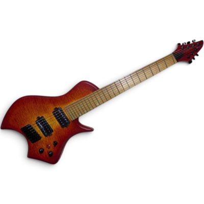 Custom Drift Autumnburst Larada Flame Quilted Maple Top 7 String Guitar - Image 8