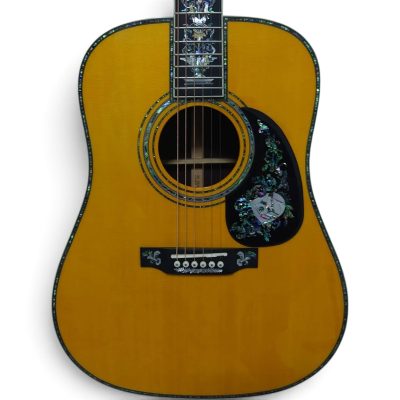 Custom Vertex D100 Natural Solid Spruce Top Dreadnought Acoustic Electric Guitar Fishman Pickups