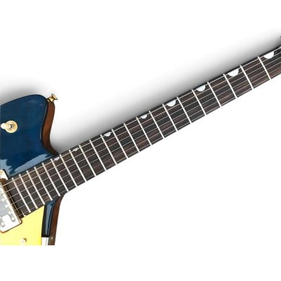 Custom Sovereign Jupiter Thunderbird Billy Bo Cerulean Blue Prism Guitar Bigsby Tremolo - Image 5