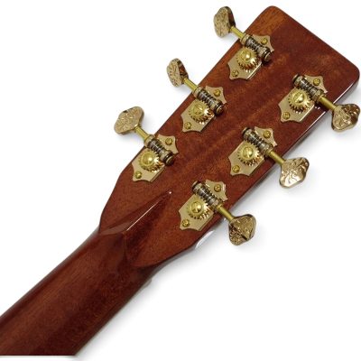 Custom Vertex D100 Natural Solid Spruce Top Dreadnought Acoustic Electric Guitar Fishman Pickups - Image 3