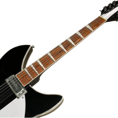 Custom Nova Checkerboard Bindings Black 360 George Harrison Finish 12 String Guitar - Image 8