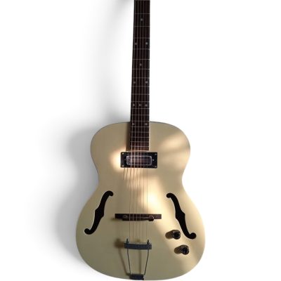 Custom Sovereign Rambler Setzer Cream Finish Fhole Electric Guitar - Image 5
