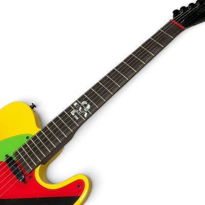 Custom Regent Asuka Red Neon Eva Electric Guitar - Image 8