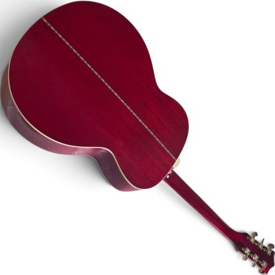 Custom Vile Barry S4BG Songbird Crimson Red Acoustic Electric Guitar - Image 5