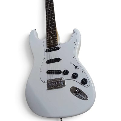Custom Regent White Ritchie Blackmore Scalloped Rosewood Fingerboard Electric Guitar - Image 6