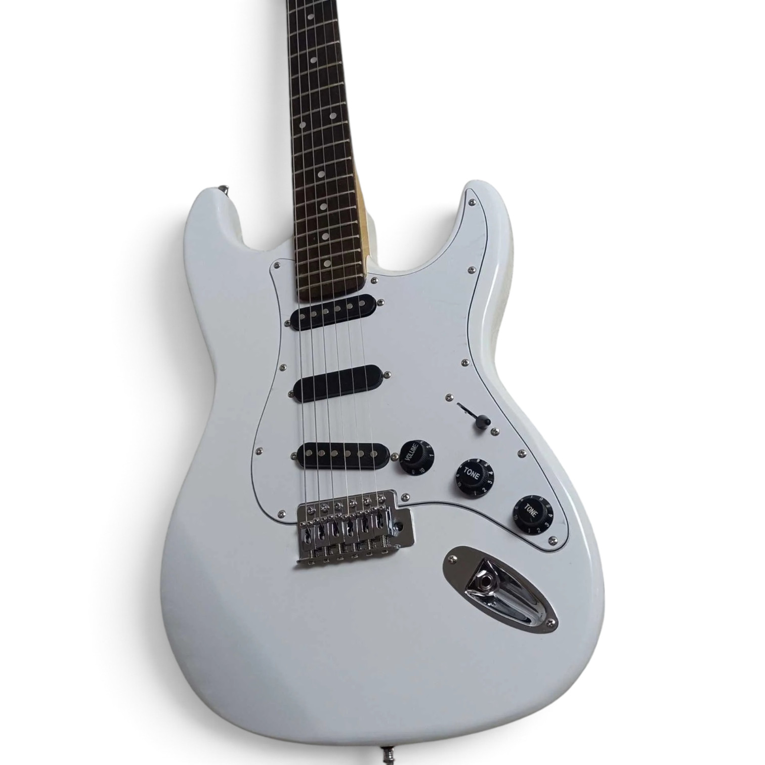 Custom Regent White Ritchie Blackmore Scalloped Rosewood Fingerboard Electric Guitar - Image 6