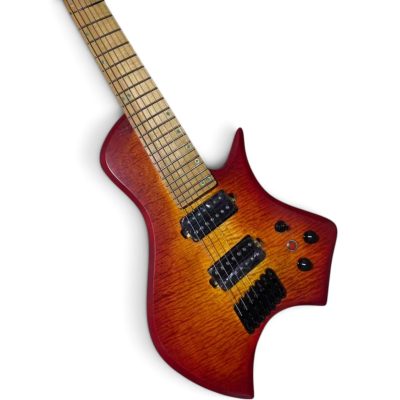 Custom Drift Autumnburst Larada Flame Quilted Maple Top 7 String Guitar
