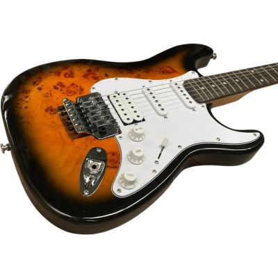 Custom Regent Dave Murray Tobacco Burst Birdseye Burl Maple Floyd Rose Tremolo Guitar - Image 13
