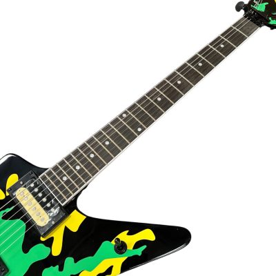 Custom Aurelius Dimebag Trend Alien Skull Camo Floyd Rose Tremolo Guitar - Image 15