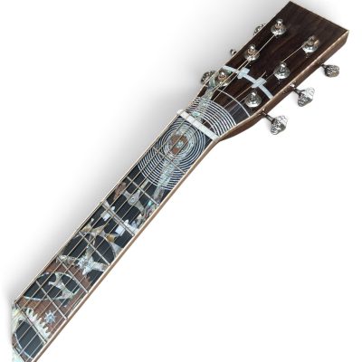 Custom Vertex D200 Solid Spruce Top Dreadnought Acoustic Electric Guitar Fishman EQ - Image 6