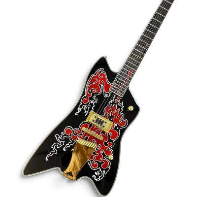 Custom Sovereign Jupiter Thunderbird Billy Bo Firebird Dragon Black Guitar Single Pickup - Image 7
