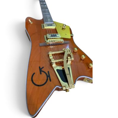 Custom Sovereign Jupiter Thunderbird Billy Bo Western Orange Electric Guitar Bigsby Tremolo - Image 5