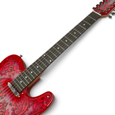 Custom Regent Pink Red Paisley 12 String Electric Guitar - Image 2