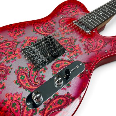 Custom Regent Pink Red Paisley 12 String Electric Guitar - Image 5