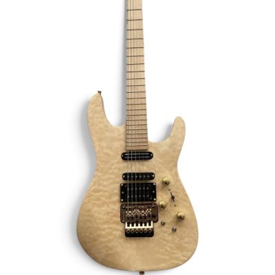 Custom Race Phil Collen PC1 Natural Quilted Maple Top Electric Guitar Floyd Rose Tremolo - Image 7
