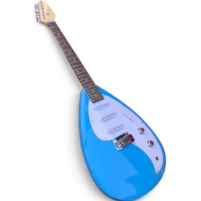 Custom Pyrite Sky Blue Mark III Brian Jones Teardrop 6 String Guitar - Image 5