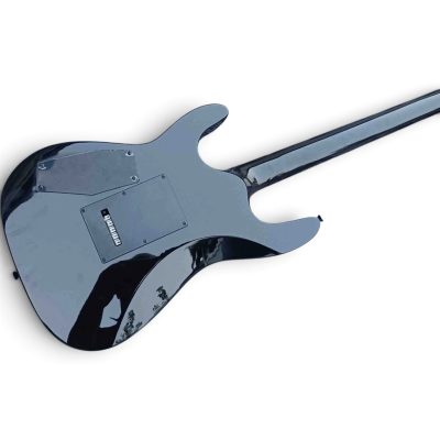 Custom Obsidian Hand Painted Karloff Mahogany Wood Body Mummy Kirk Hammett Electric Guitar Boris Inlay - Image 3