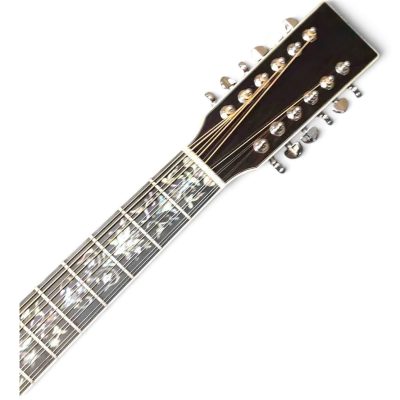 Custom Vertex Koa Matte Finish 41 Inch Acoustic Electric 12 String Guitar Fishman EQ - Image 3