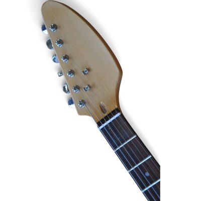 Custom Pyrite Sunburst Flamed Maple Top Brian Jones Teardrop Guitar Bigsby Tremolo - Image 5