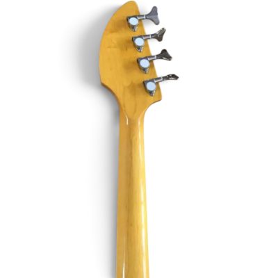 Custom Pyrite Salmon Orange Coral Mark IV Bill Wyman Teardrop 4 String Bass - Image 4