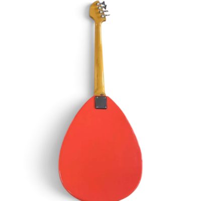 Custom Pyrite Salmon Orange Coral Mark IV Bill Wyman Teardrop 4 String Bass - Image 3