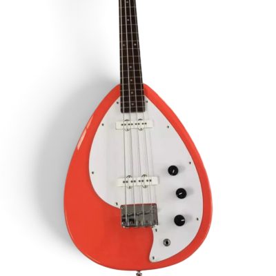 Custom Pyrite Salmon Orange Coral Mark IV Bill Wyman Teardrop 4 String Bass