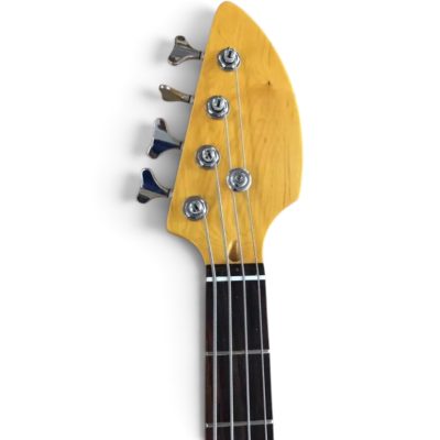 Custom Pyrite Salmon Orange Coral Mark IV Bill Wyman Teardrop 4 String Bass - Image 6