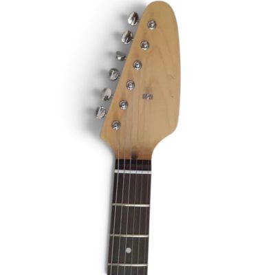 Custom Pyrite Phantom VI Vintage Cream White Ian Curtis Teardrop 6 String Guitar - Image 2