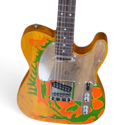 Custom Regent Jimmy Page Hand Painted Psychedelic Dragon Graphic Guitar