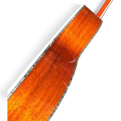 Custom Vertex D45 39 Inch Classic Solid Koa Top Flower Abalone Acoustic Guitar Sunburst - Image 2
