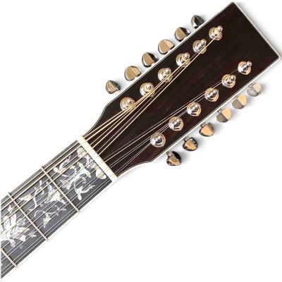 Custom Vertex Koa Matte Finish 41 Inch Acoustic Electric 12 String Guitar Fishman EQ - Image 6
