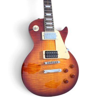 Custom Crown Standard Page Iced Tea Burst Flamed Maple Top Guitar