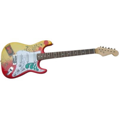 Custom Regent Hendrix Monterey Summer of Love Psychedelic Graphic Finish Electric Guitar - Image 3