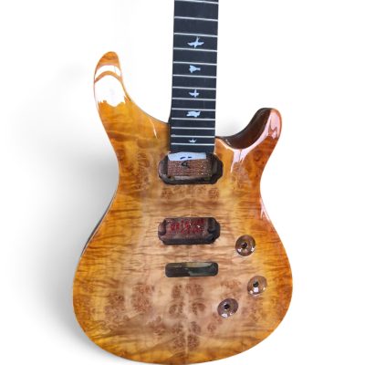 Custom Monarch Santana Burl Spalted Top Rosewood Neck Electric Guitar - Image 8