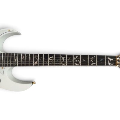 Custom Axis Left Handed SVAI White Jem Floyd Rose Tremolo 6 String Electric Guitar - Image 5