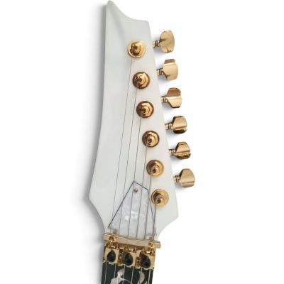 Custom Axis Left Handed SVAI White Jem Floyd Rose Tremolo 6 String Electric Guitar - Image 2