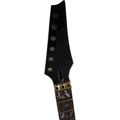 Custom Axis DIY Unfinished Black Jem Vai Guitar Neck Steve Tree Of Life Inlay - Image 3
