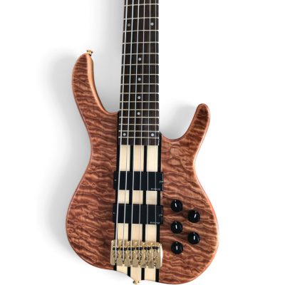 Custom Denver Elite BSR Quilted Maple Top 6 String Bass