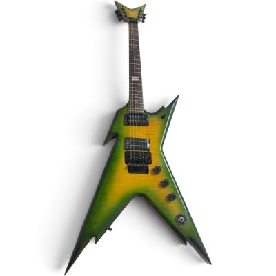 Custom Tempest Darrell Slime Green Sunburst Dimebag ML Finish Flying V Guitar